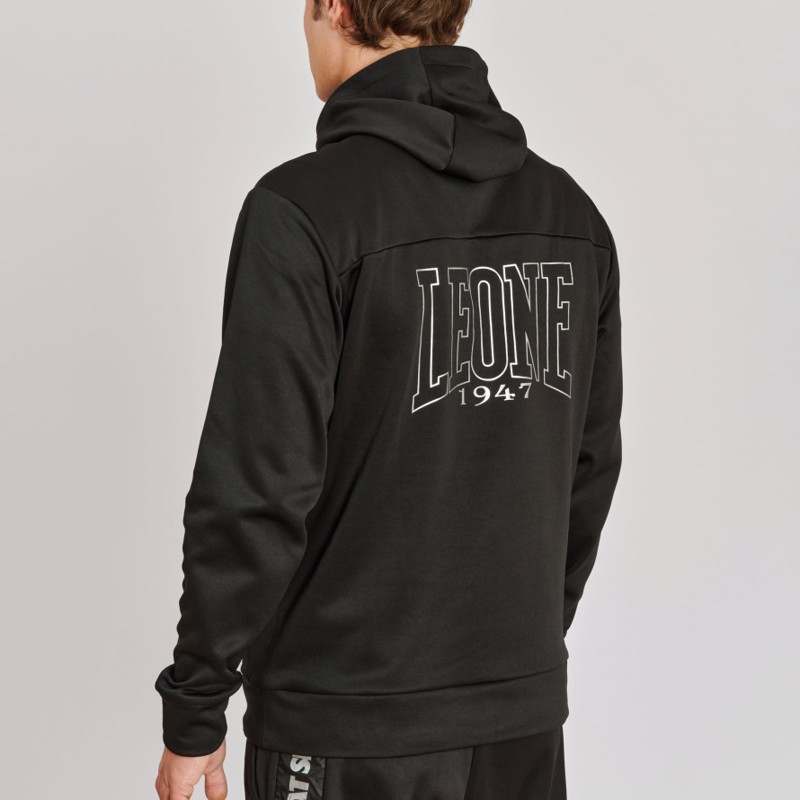 Leone OUTLINE HOODED SWEATSHIRT - black